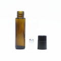 10ml clear glass perfume bottle with metal roller ball aluminum lid Roller-2031A